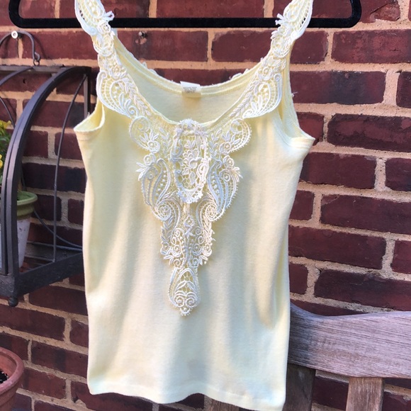 Cotton vintage inspired camisole tank top - Picture 3 of 5